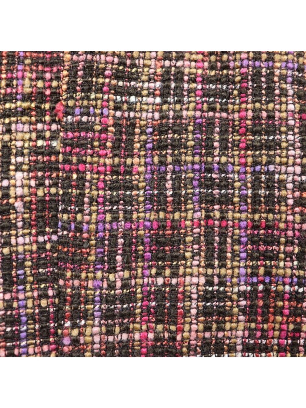 Coldwater Creek Blazer Size 10 Multicolor Plaid Tweed 3/4 Sleeve Lined Career - Picture 6 of 10